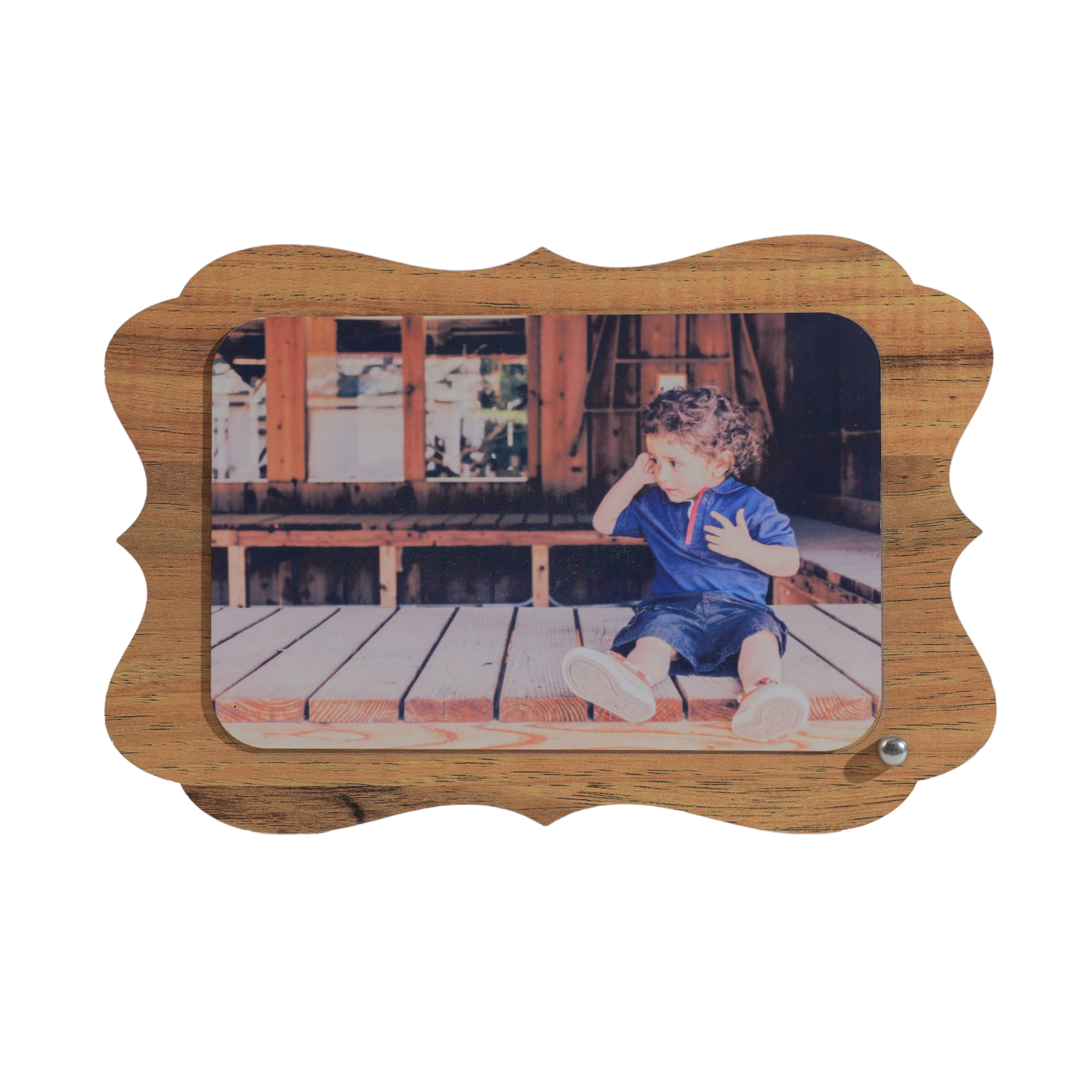 מעמד תמונה במסגרת עץ