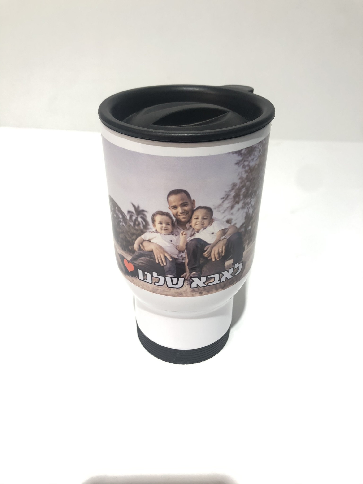 הדפסת תמונה אישית על כוס טרמי