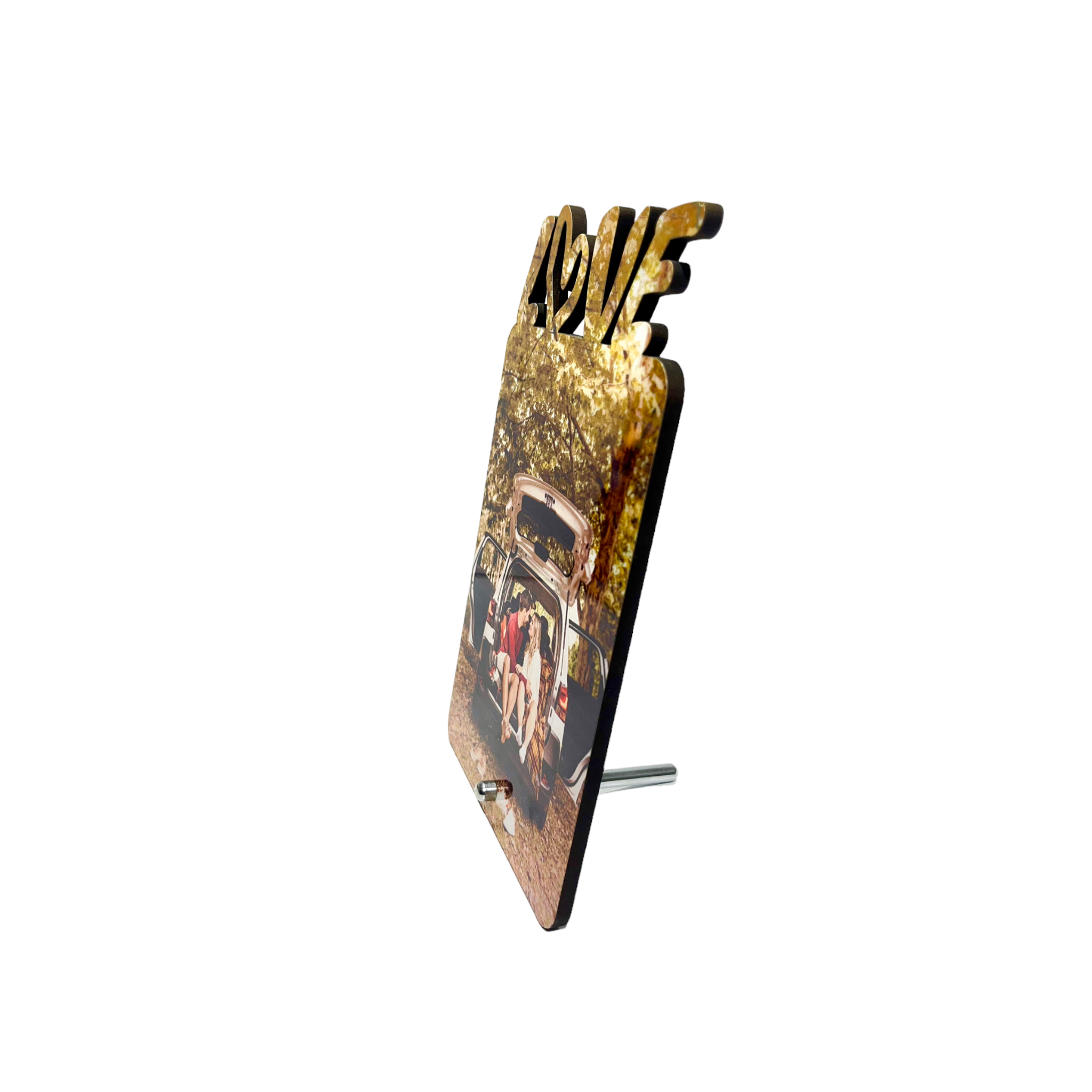 בלוק עץ עם הקדשה